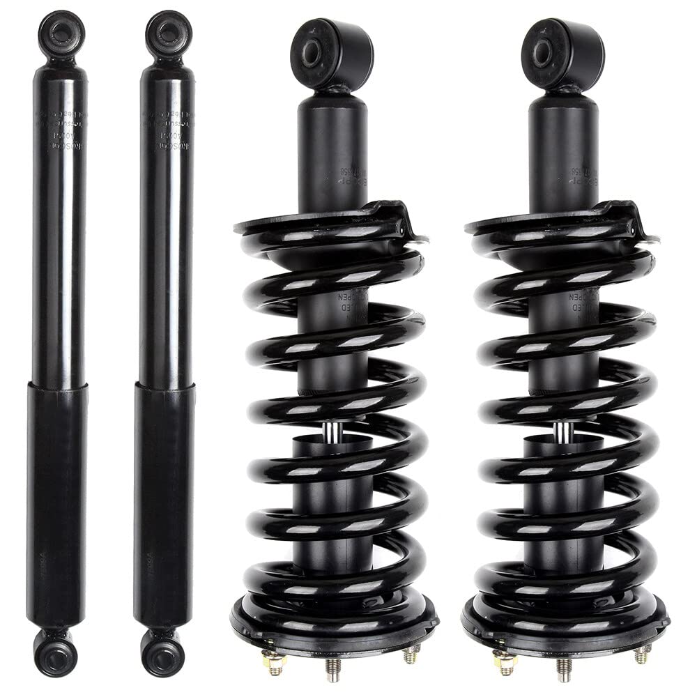LINNCAS Coil Spring Shock Absorber Fit for 2004 2005 2006 2007 2008 2009 2010 2011 2012 2013 for Nissan for Titan Front & Rear Struts and Shocks