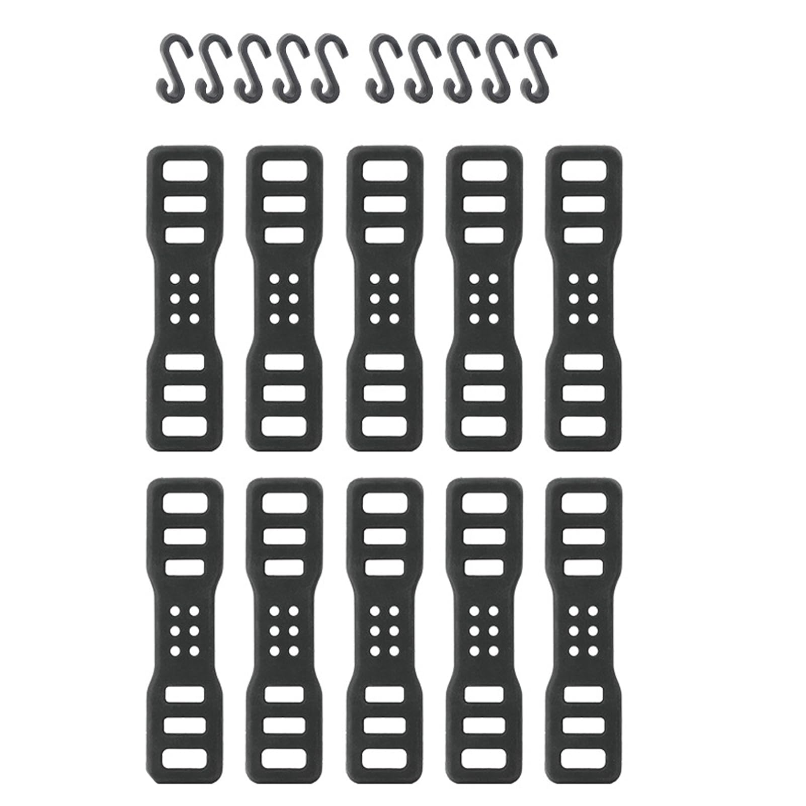 Sanmum 10pcs Bicycle Silicone Band (Thickened 6 Holes)