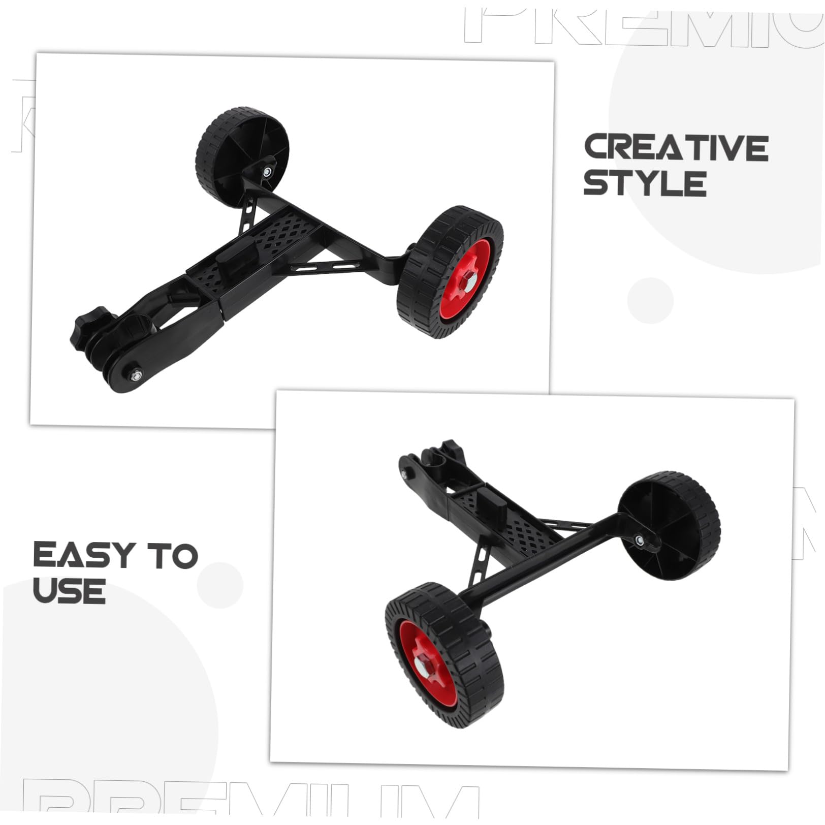 Toddmomy Rueda Auxiliar de Soporte de 26 Mm Accesorio Compatible para Desbrozadora Rueda Negra para Jardín para Manual Uso Exterior