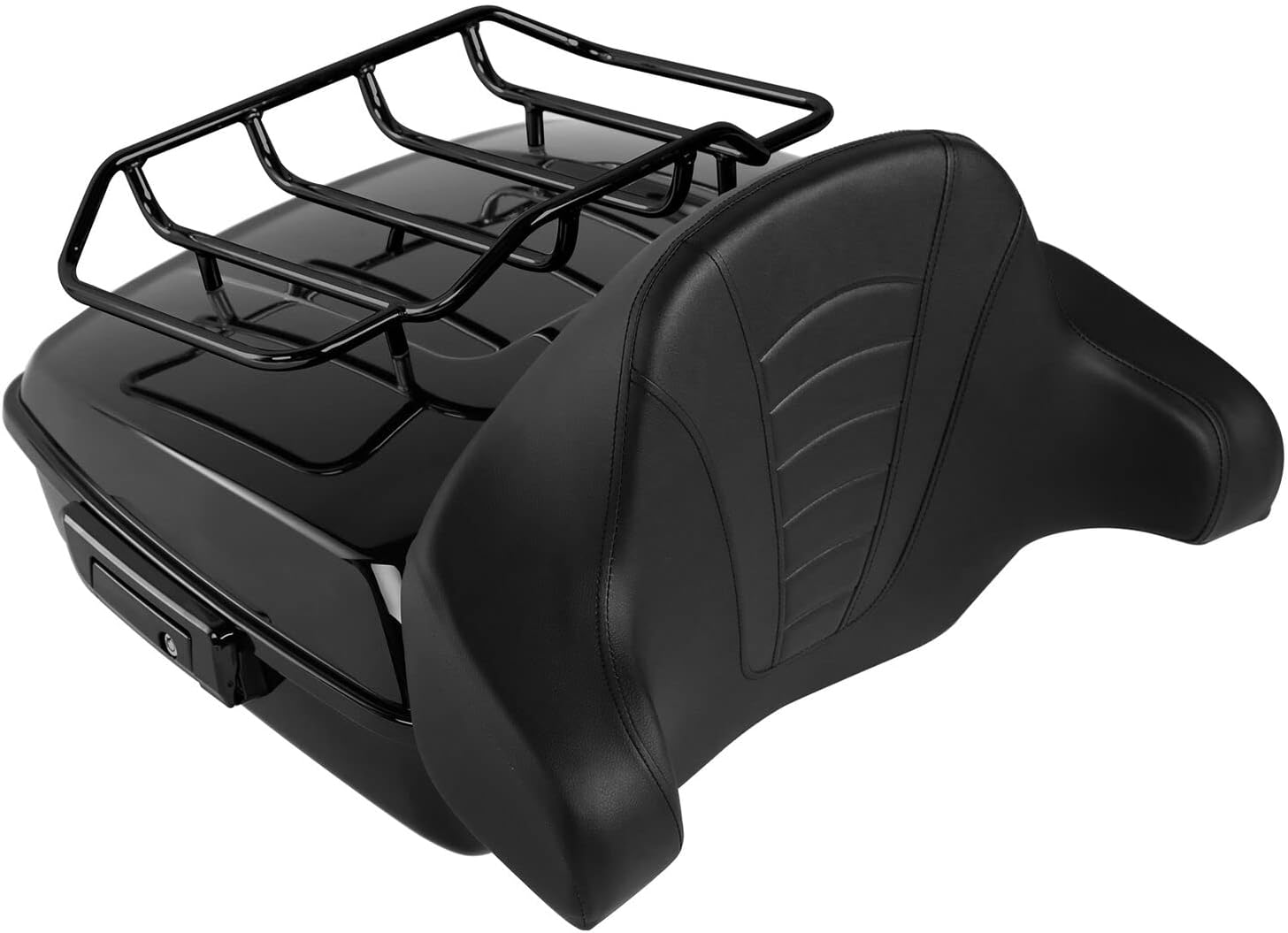 TCMT Chopped Motorcycle Trunk Box Backrest luggage Rack Mounting Rack Fit For Harley 2014-2025 Touring CVO Road King Road Glide Street Glide Electra Glide Pack