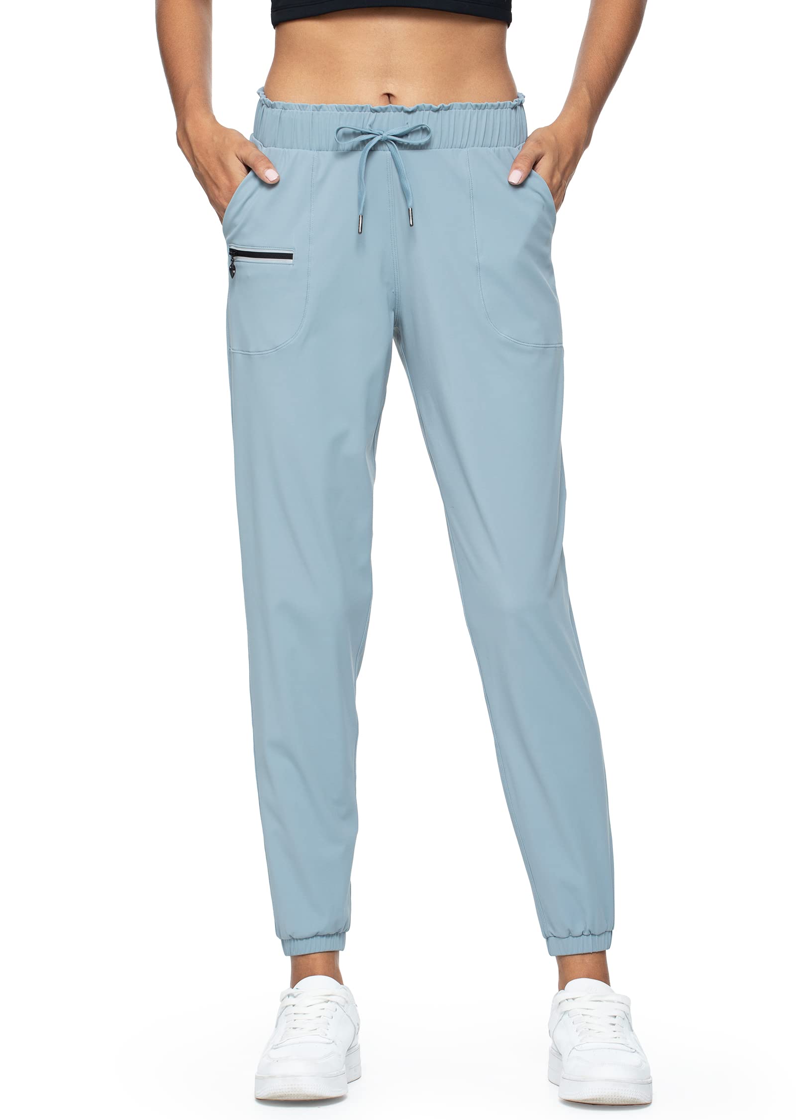 Joggers for Women with Pockets Elastic Waist Workout Sport Gym Pants Comfy Lounge Yoga Running Pants