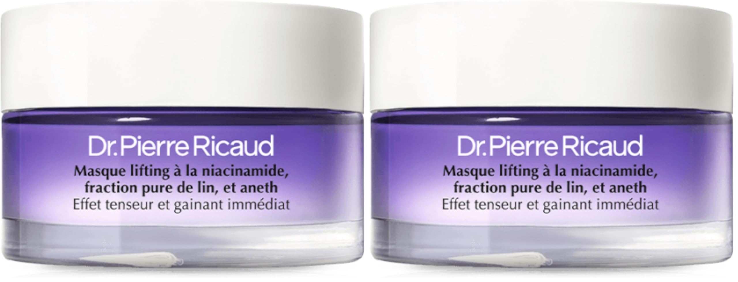 Dr Pierre Ricaud Masque Visage Lifting Effet Tenseur - Masque pour le Visage à la Niacinamide - Soin du Visage pour Femme Raffermissant et Lissant - Boost de Collagène - 50ml (Lot de 2)