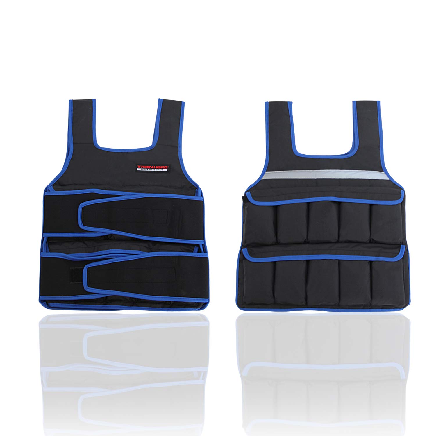 TrainHard 5 kg / 10 kg / 15 kg Verstellbare Gewichtsweste, Trainingsweste für Krafttraining, Laufen, Fitness, Cross Training