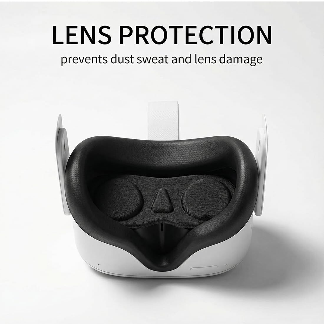 2 Pcs Protezione Obiettivo VR Copertura Lenti Accessori in Spugna (Compatibile con Mta 3/Met 3s) (Nero)
