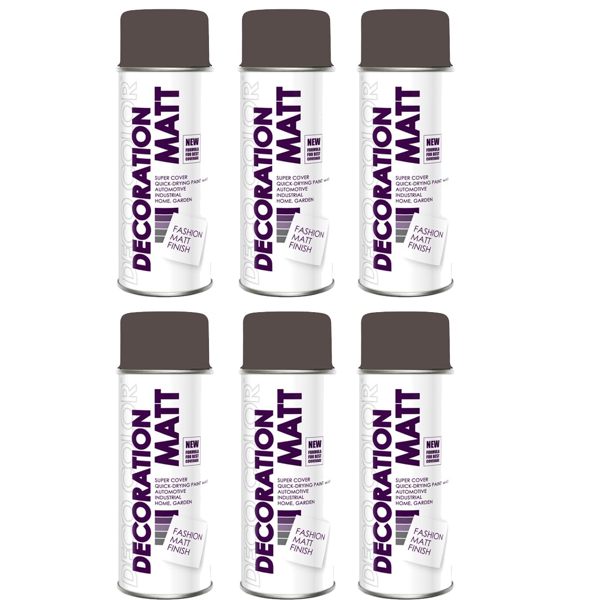 Deco Color Lackspray Glänzend Orange RAL 2004 – 12er Sparpack Mit Je 400 Ml, Für Metall, Holz & Mehr