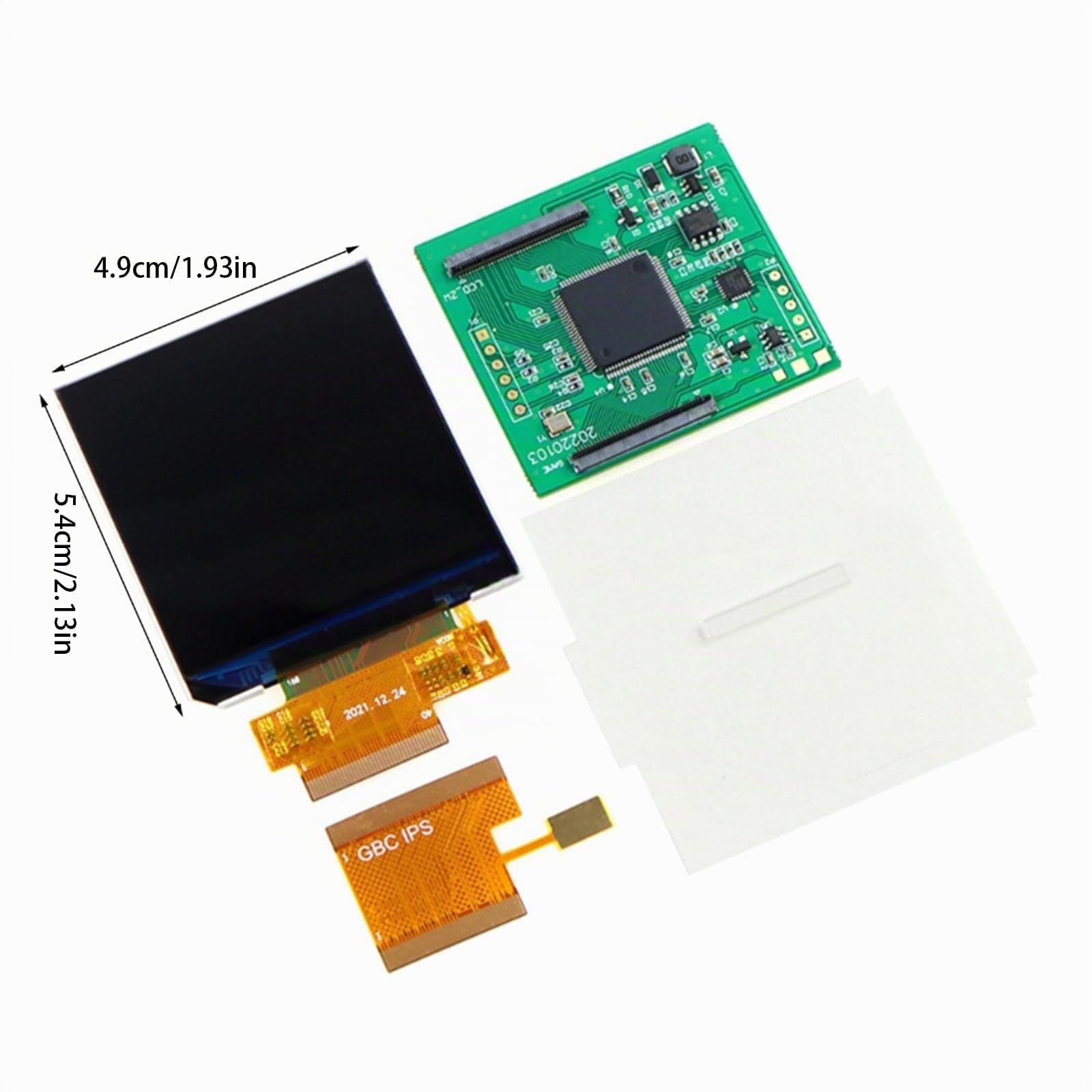 Sostituzione LCD dello schermo di IPS da 2,45 pollici per il sistema di videogiochi dell'Assemblea di visualizzazione della console di colore GBC V5.0 di Gameboy