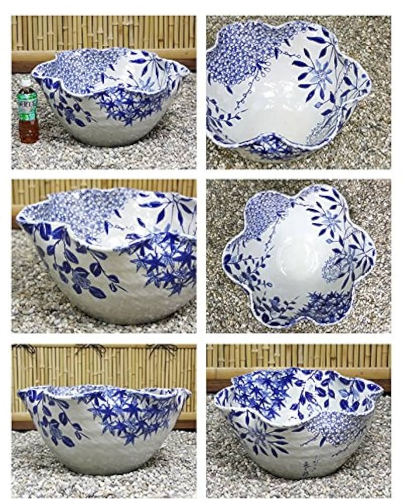 信楽焼 / 睡蓮鉢 Amazon.co.jp: 信楽焼 17号焦げひねりすいれん鉢 睡蓮鉢