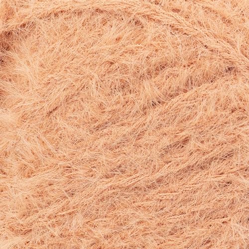 Image of Lion Brand Yarn Feels Like Bliss, Bulky Yarn for Knitting, Peach, 3 Pack
