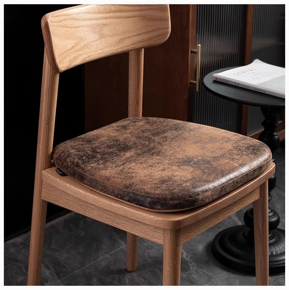 Cojín de asiento antideslizante de espuma con funda lavable y cordones para sillas de comedor