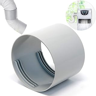 Air Conditioner Hose Extention Coupler, 5 Inches Portable AC Exhaust Vent Hose Connector Coupling Universal Support Clockwise/Counter-Clockwise Thread, AC Hose Coupler Coupling Extension