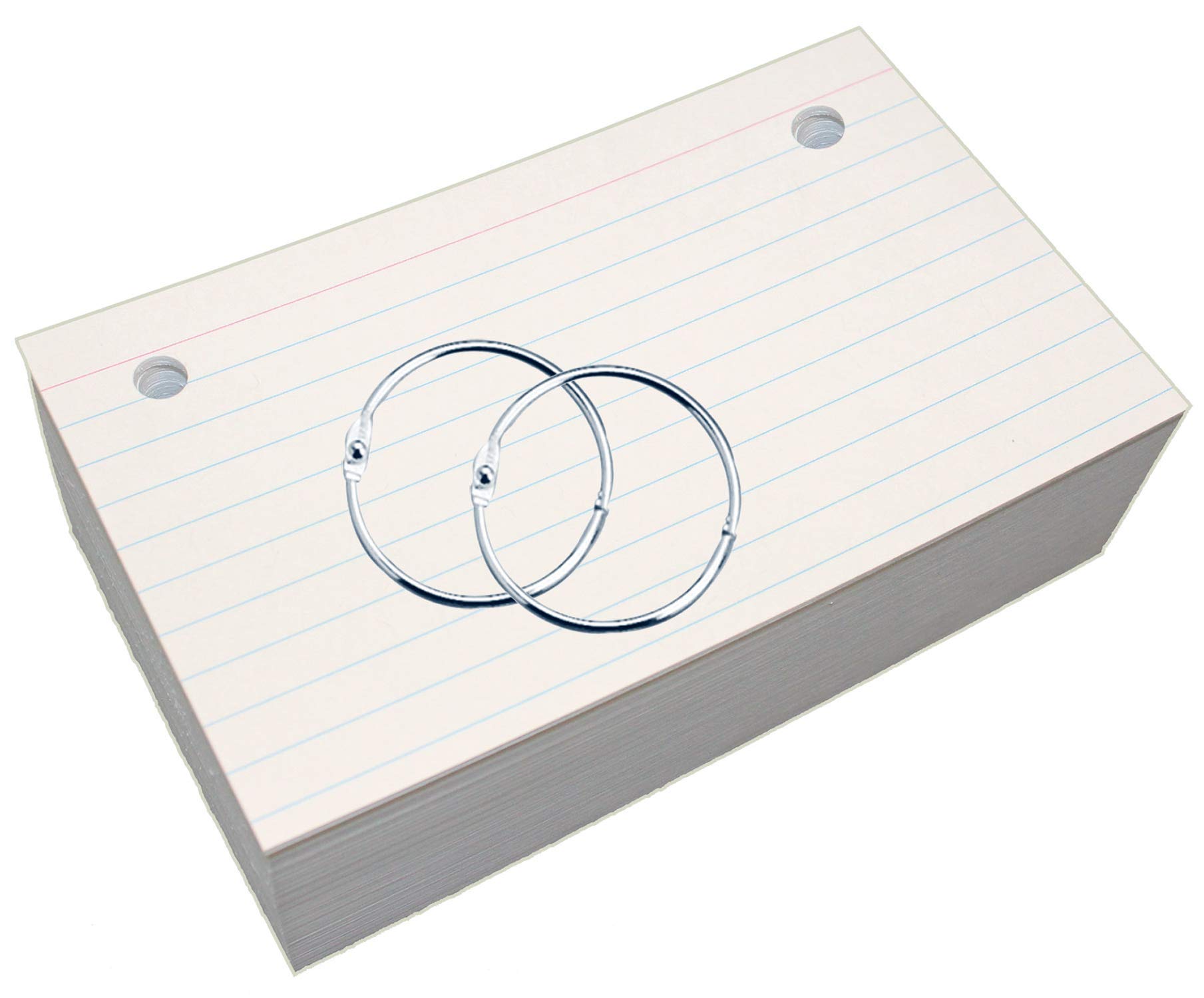 Buy Debra Dale Designs Ruled Index Cards 2 Hole Punched White