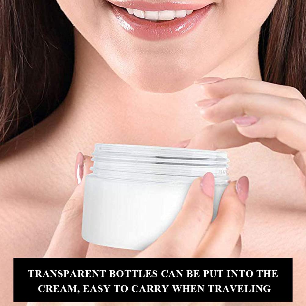 BUYGOO Contenitori Cosmetico 100ml/80g Vaso 12PZ, Vasetti Barattolo Plastica Bottiglie di Stoccaggio per Cosmetici Miele Tè