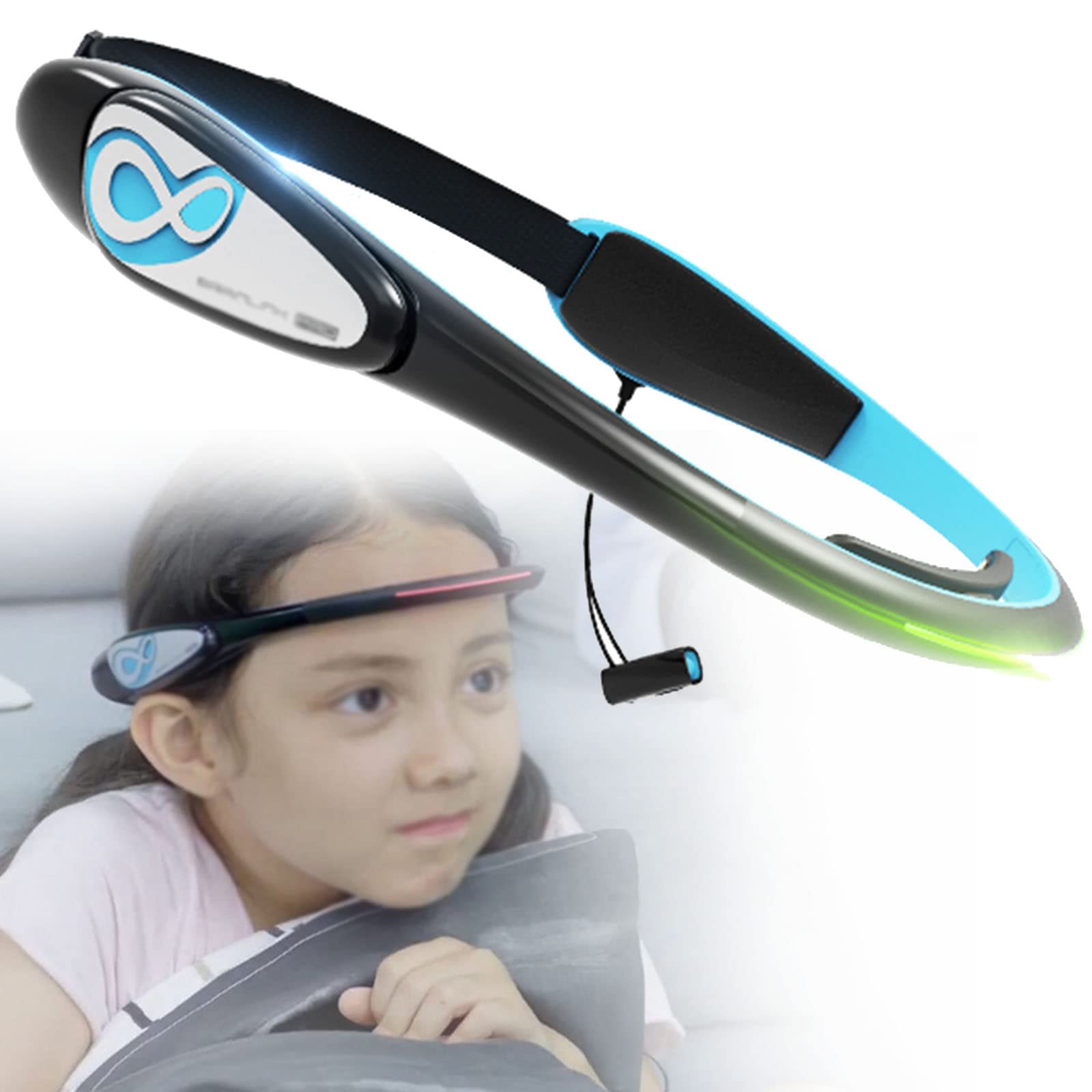 Diadema con detección de ondas cerebrales para entrenamiento de concentración y seguimiento de meditación, diadema de meditación biosensora profesional