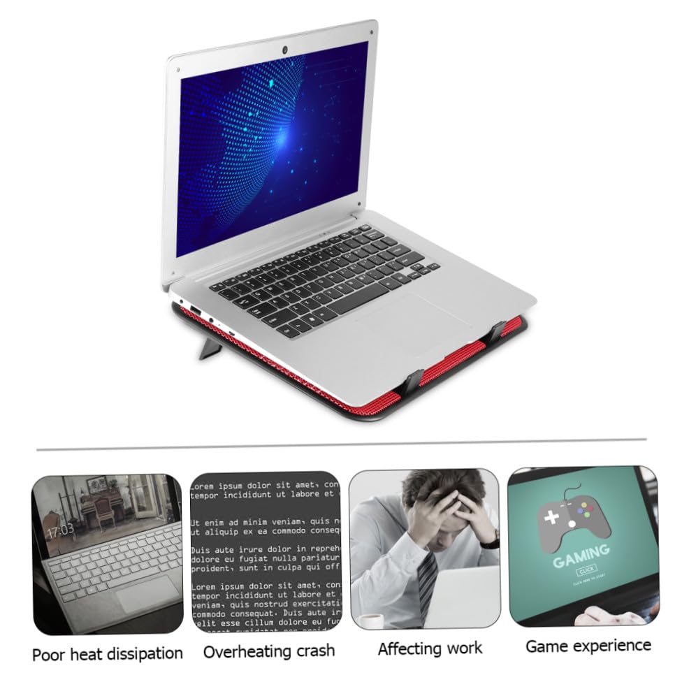 Base enfriadora para laptop POPETPOP con 2 ventiladores USB miniatura 3