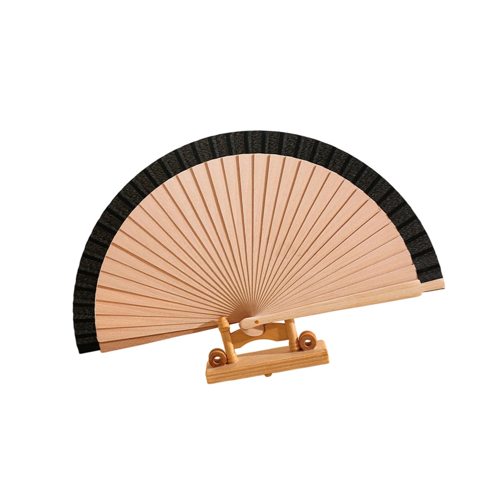 HZBB Wooden Handheld Folding Fan Decorative Hand Fan Foldable Wood Hand Fanned for Wedding Decorations Photography Props Decorative Foldable