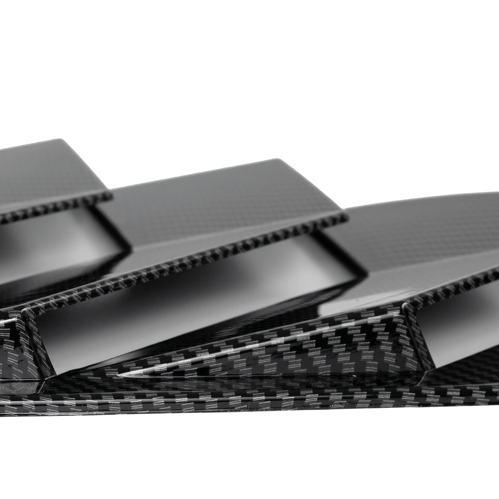 SPYKEY Pièces décoratives de Stores de Lunette arrière de Voiture pour Ford Focus St RS MK3 2012-2018 Hatchback,Persiennes de fenêtre latérale arrière Accessoires,B-Carbon Pattern