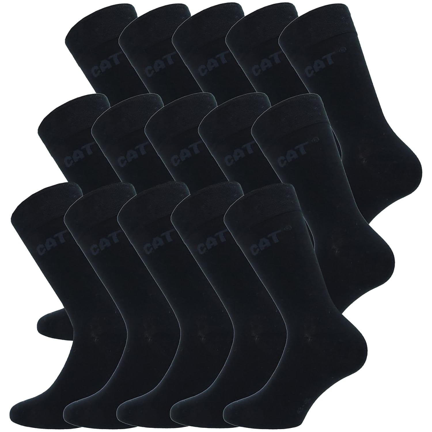 Caterpillar 10 Paar Business Socken - Wadenlang - Komfort – Baumwolle