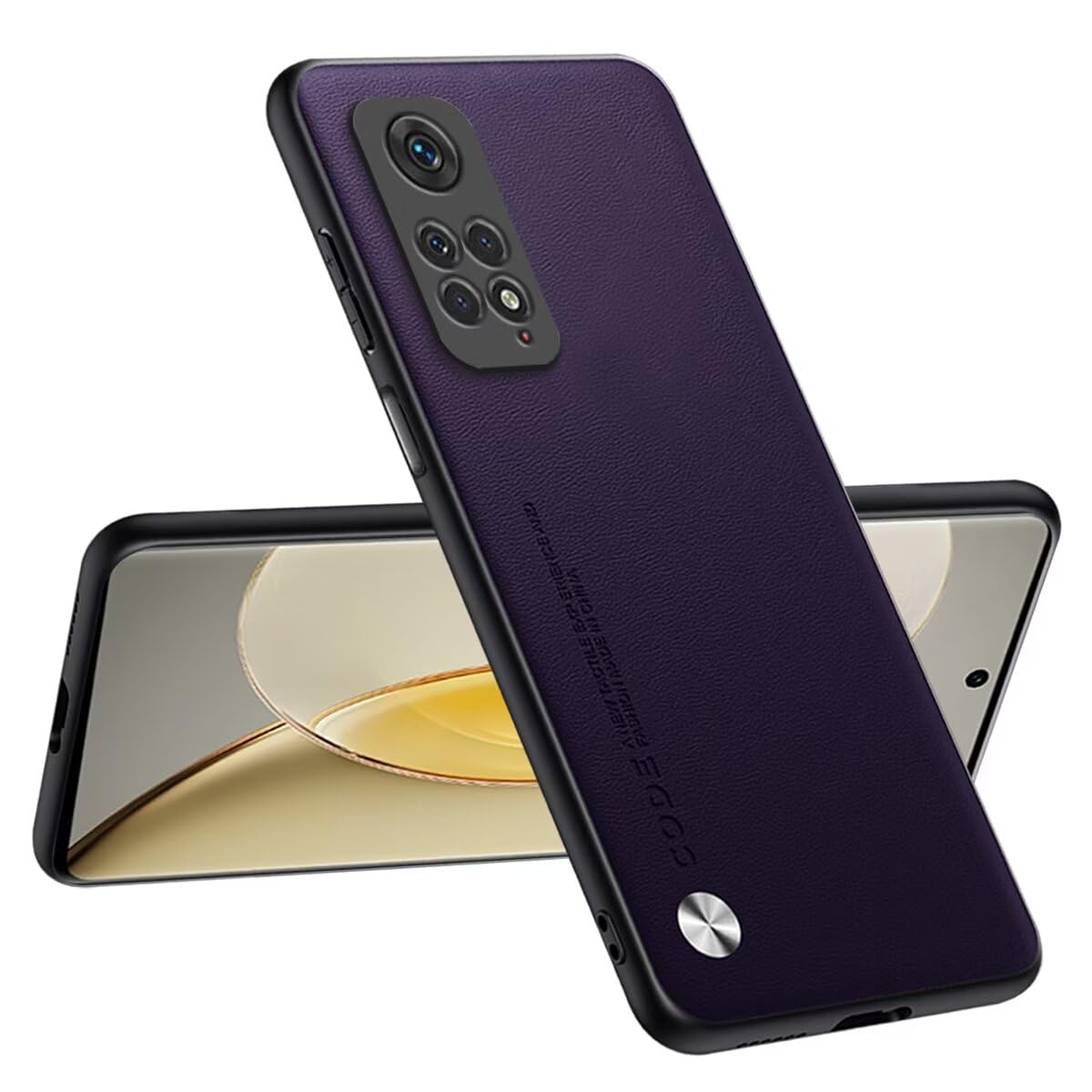 Custodia In Pelle Per Redmi Note 11 / Note 11S 4G, Cover Con Portafoglio E Supporto, Design Gatto E Albero, Blu - 2