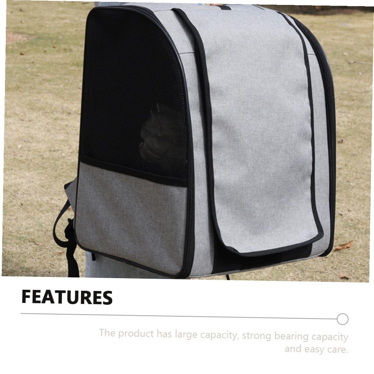 Homoyoyo Katzenrucksack Transport Mit Atmungsaktivem Material Geräumige Haustiertragetasche Für Katzen Praktische Haustiertransportbox Für Reisen