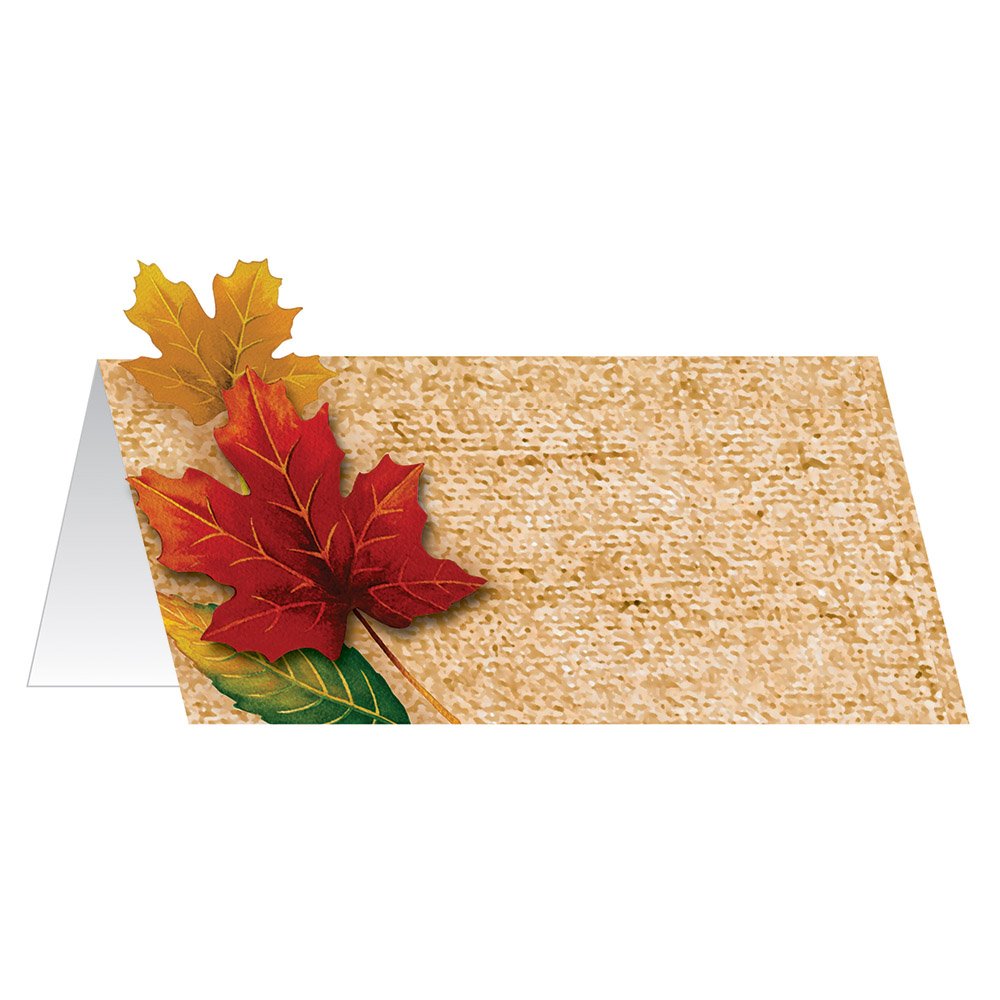 Creative Converting Fall Leaves Place Cards, 2