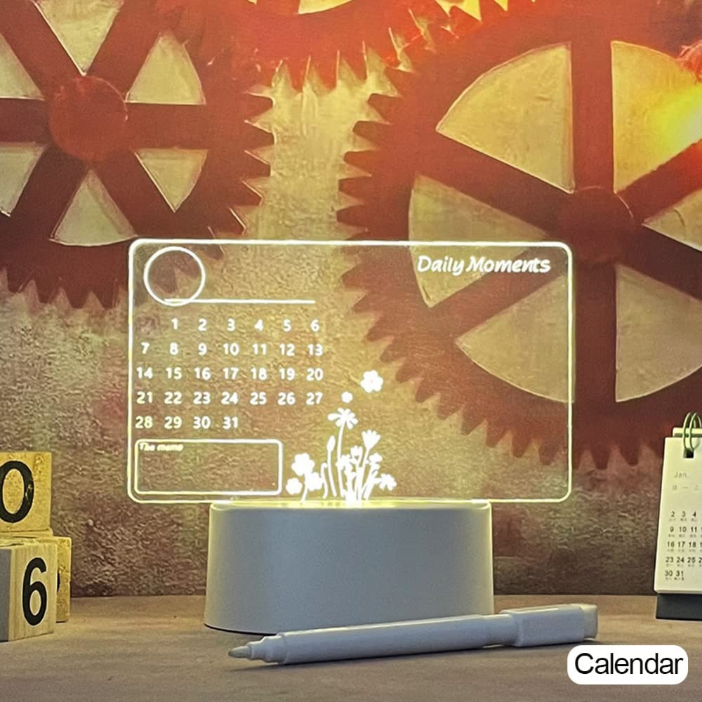 LED Note Board met kleuren, acryl Dry Erase Board met licht LED Note Board met kleuren, acryl Dry Erase Board met licht