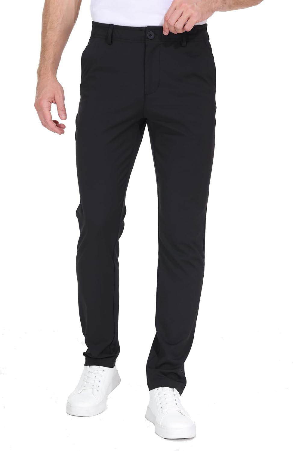 Leftear Mens Golf Pants Work Dress Pants Lightweight Travel Athletic Trousers Stretch Business Casual Slacks with Pockets - Image 7