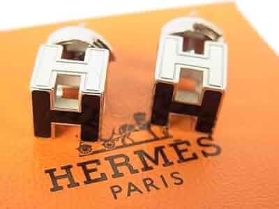 Amazon | [エルメス]HERMES カージュドアッシュ H キューブ ピアス