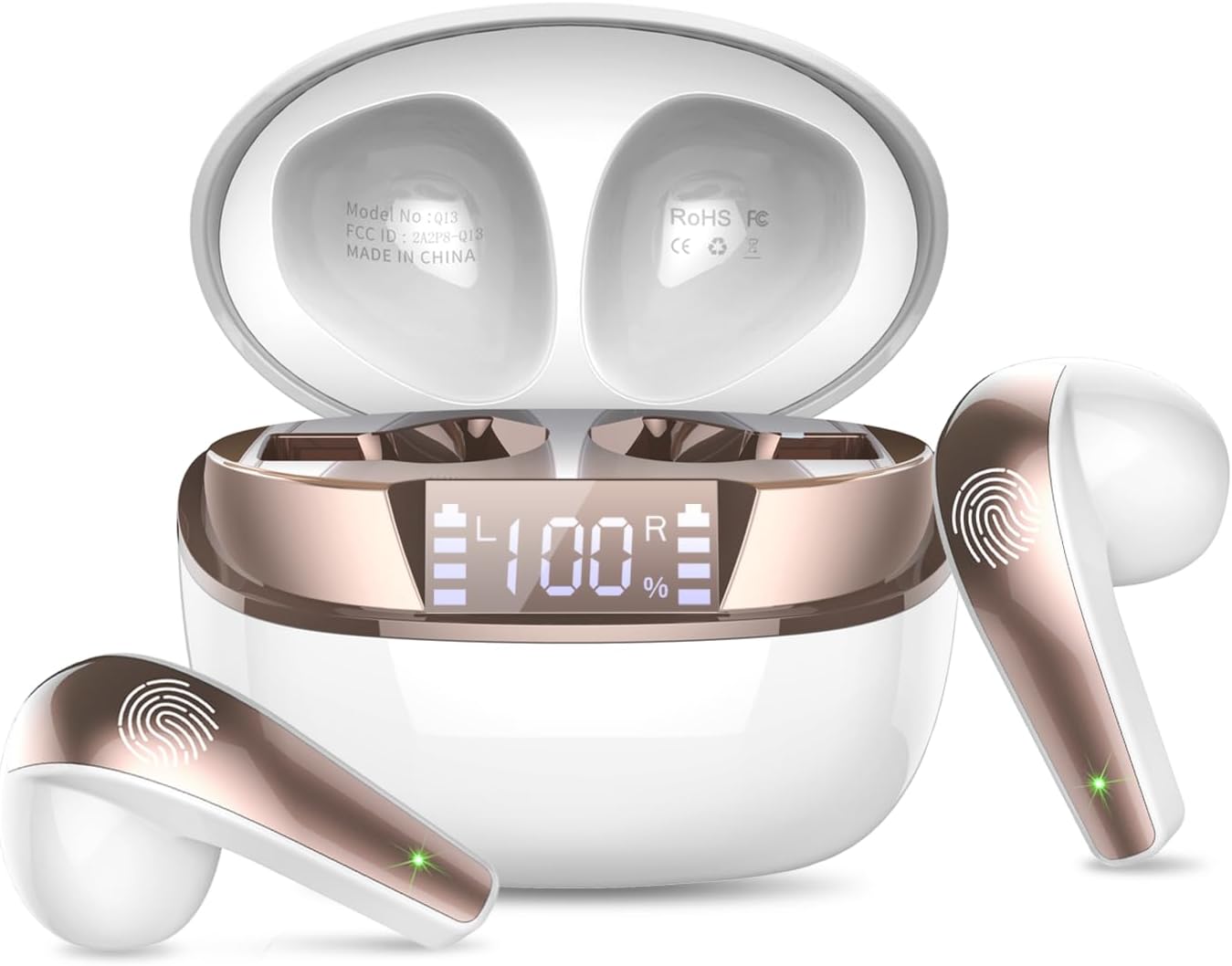 Ecouteur Bluetooth sans Fil Oreillette Sport avec HD Micro,Temps de Jeu - Confort PC