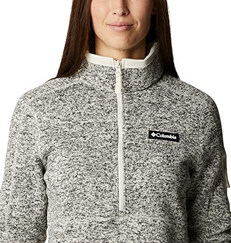 Columbia Women's Sweater Weather Half Zip, Chalk Heather, Large - Image 5
