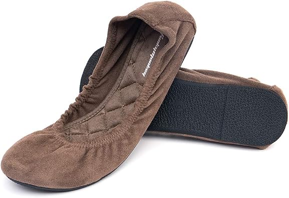 FUNKYMONKEY Womens Ballet Flats Soft Round Toe Comfortable Shoes