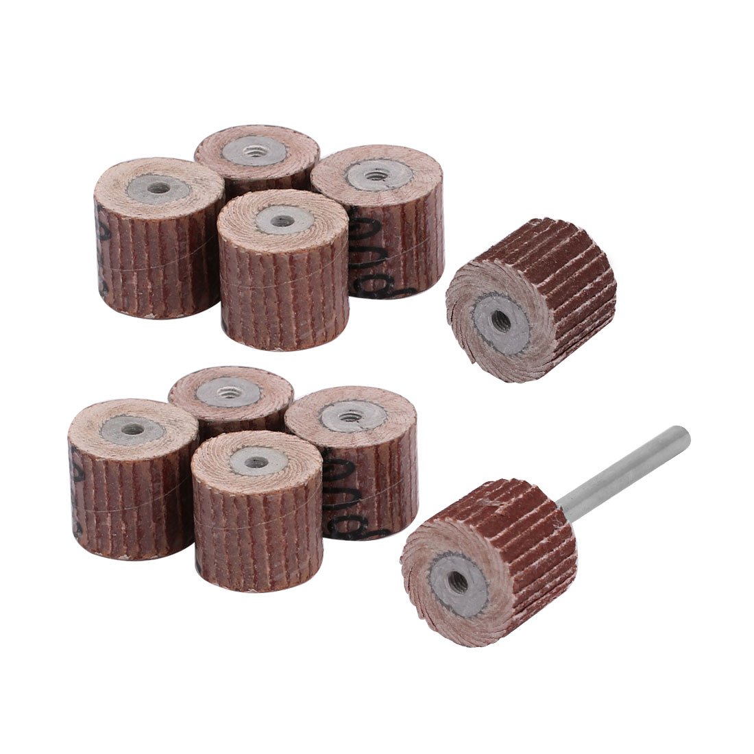 Aexit 600 Grit Abrasives 13mm Dia Sandpaper Flap Sanding Wheel Grinding Polishing Tool 10pcs Model:27as495qo572