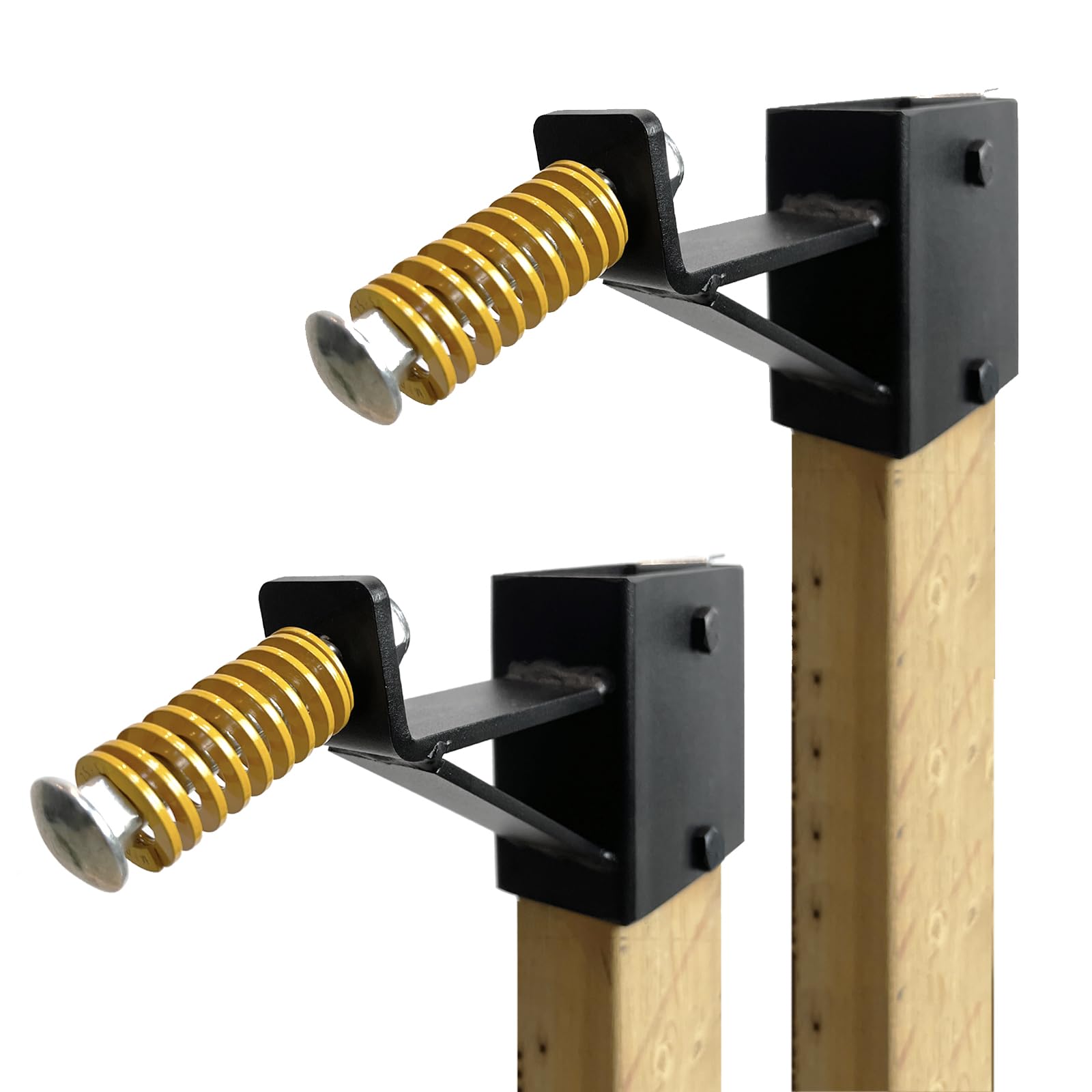 Atflbox 2x4 AR500 Steel Gong Target Hanger, Target Mount Staffa per IDPA/IPSC Torso Silhouette Targets Metallo