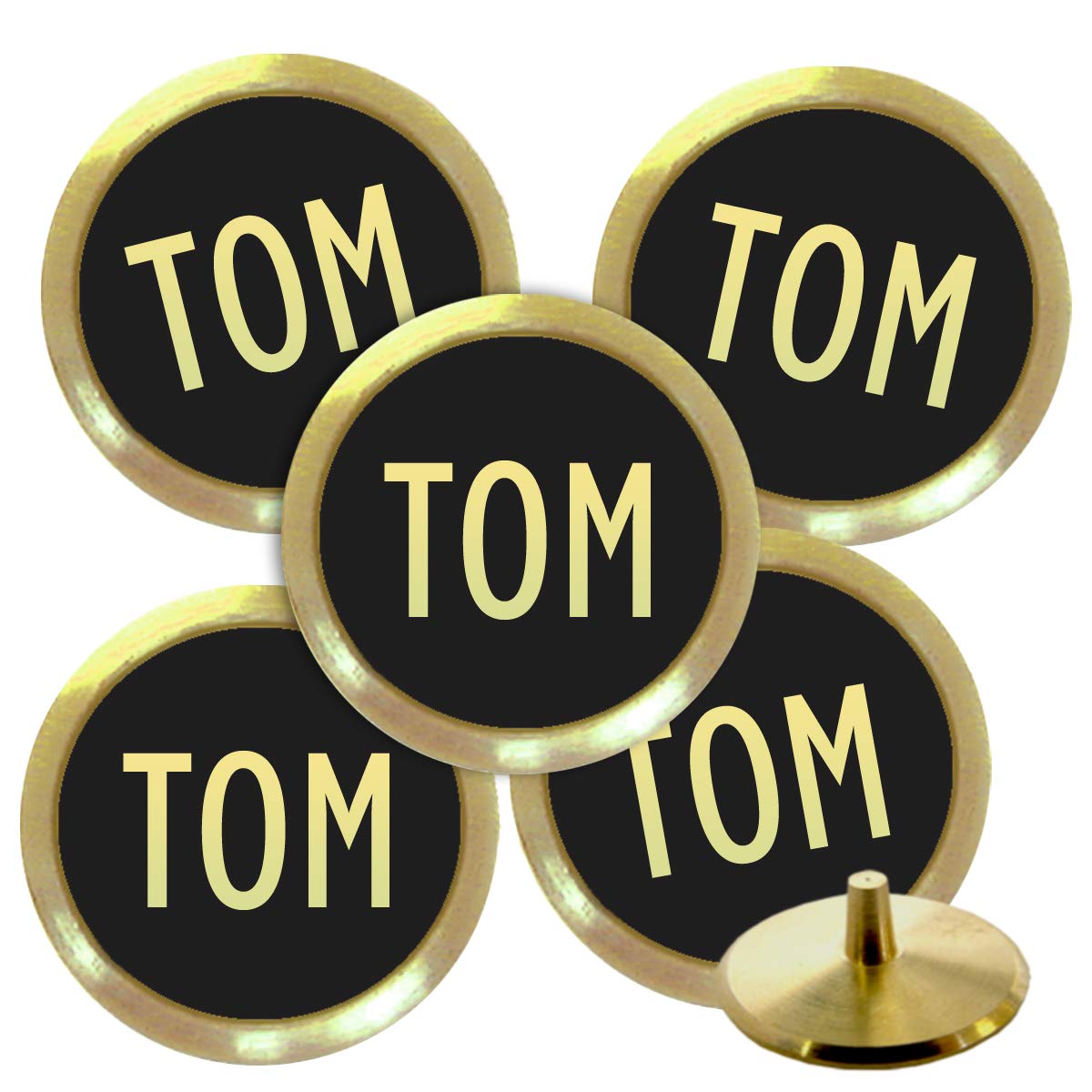 Best Impressions Personalised Solid Brass Golf Ball Markers (TOM) — image 1