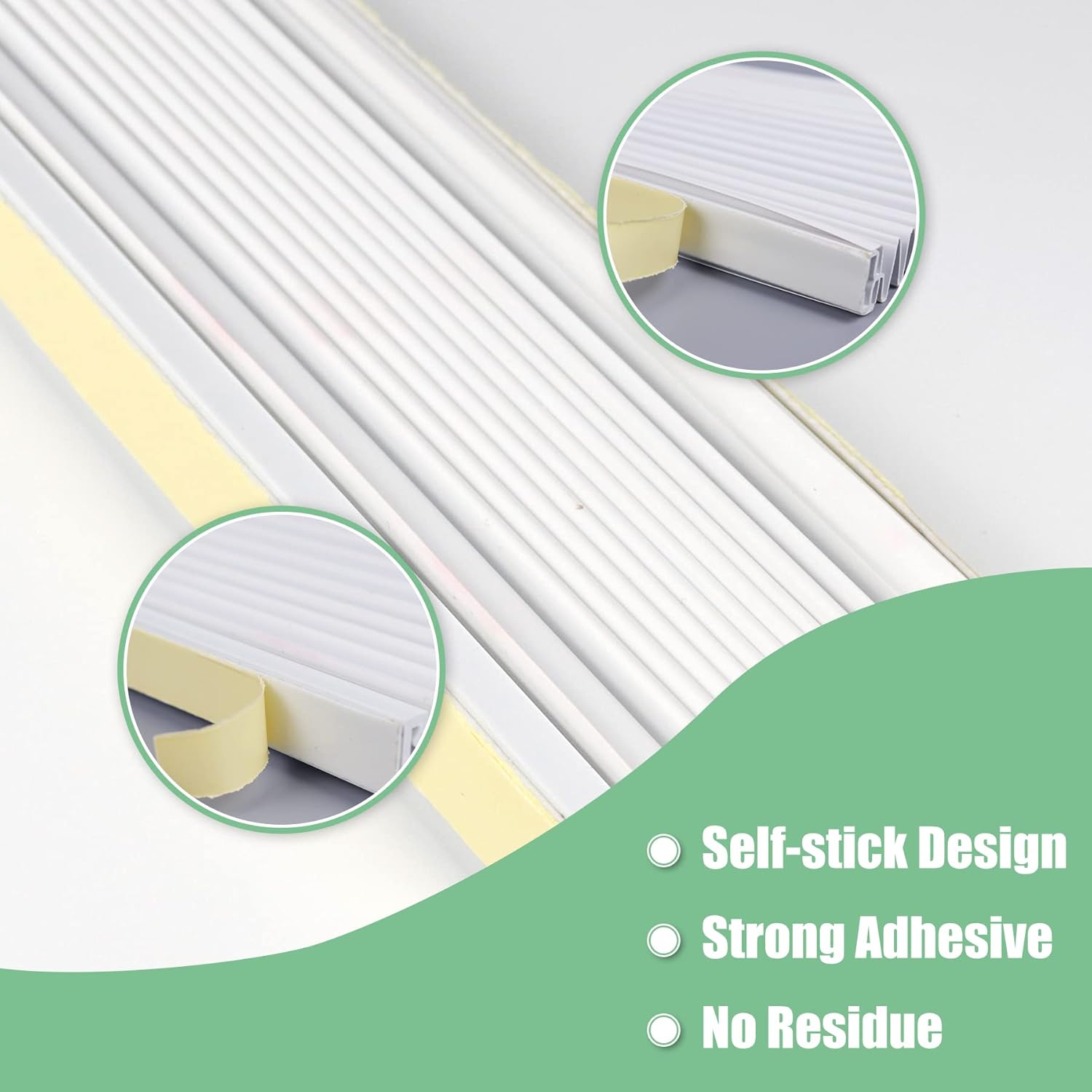 Window Air Conditioner Side Panels Kit, Adjustable Air Conditioner Replacement Screen, Window AC Side Panels Fits Up to 17 x 10 inch, White