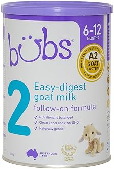 Bubs Goat Milk Infant Formula Stage 2, Infants 6-12 months, Made with Fresh Goat Milk, 14.1 oz