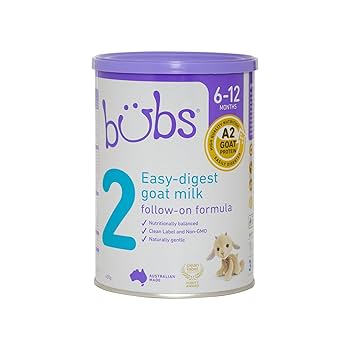 Bubs 2 (バブス) organic Halal milk powder Amazon.com: Bubs Goat Milk Infant Formula Stage 2, Infants 6
