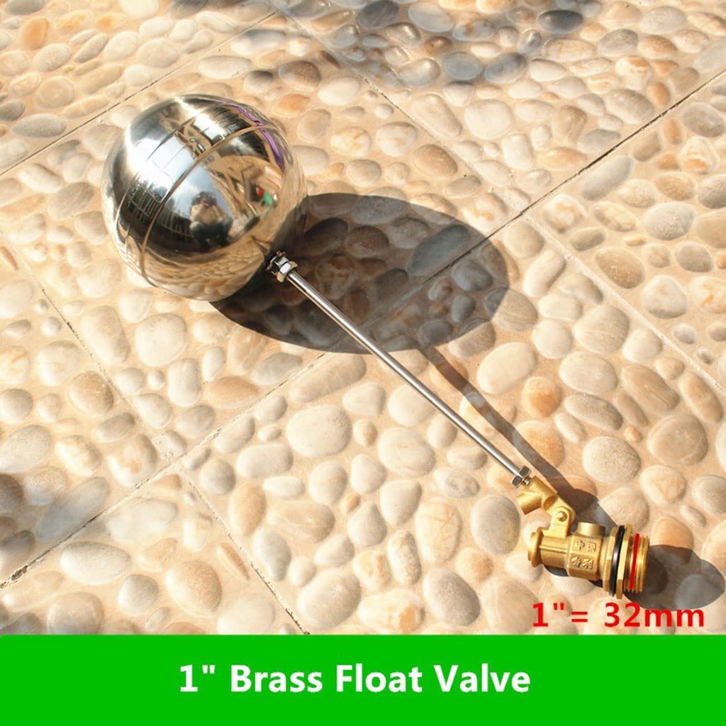 1 Unids Válvula De Flotador De Latón, Tanque De Agua Fría Y Caliente Válvulas De Bola Flotante 1/2 "3/4" 1 ", For Tanques De Expansión Herramientas De Riego De Riego(1")