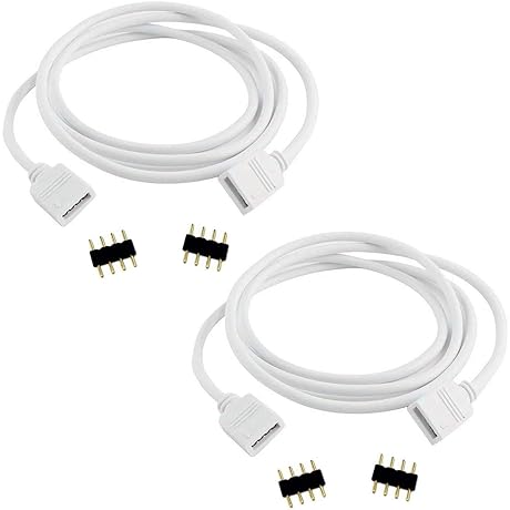 2.5m 8.2ft RGB LED Strip Extension Cable: Enhance Your Lighting Capabilities