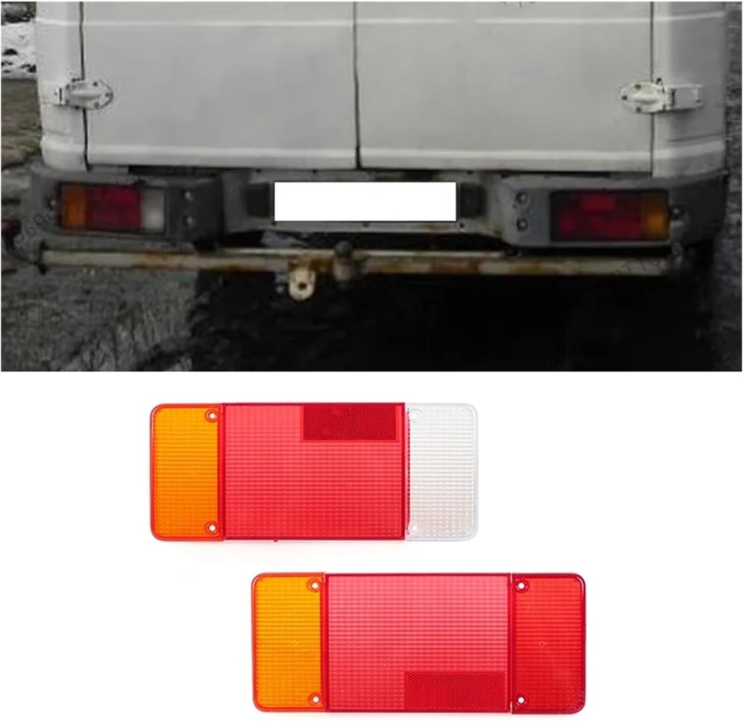 Accessories Compatible For Fiat Ducato Iveco Daily Eurocargo I, II&III Peugeot Boxer 1 Pair Rear Bumper Lamp Cover Turn Signal Housing