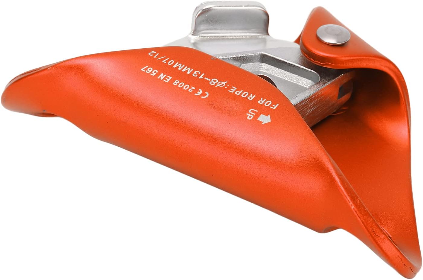 Chest Type Automatic Ascender Outdoor Mountaineering Rock Climbing Equipment High Strength Aluminum Alloy Stainless Steel Lightweight Safety Trigger for Climbers Explorers