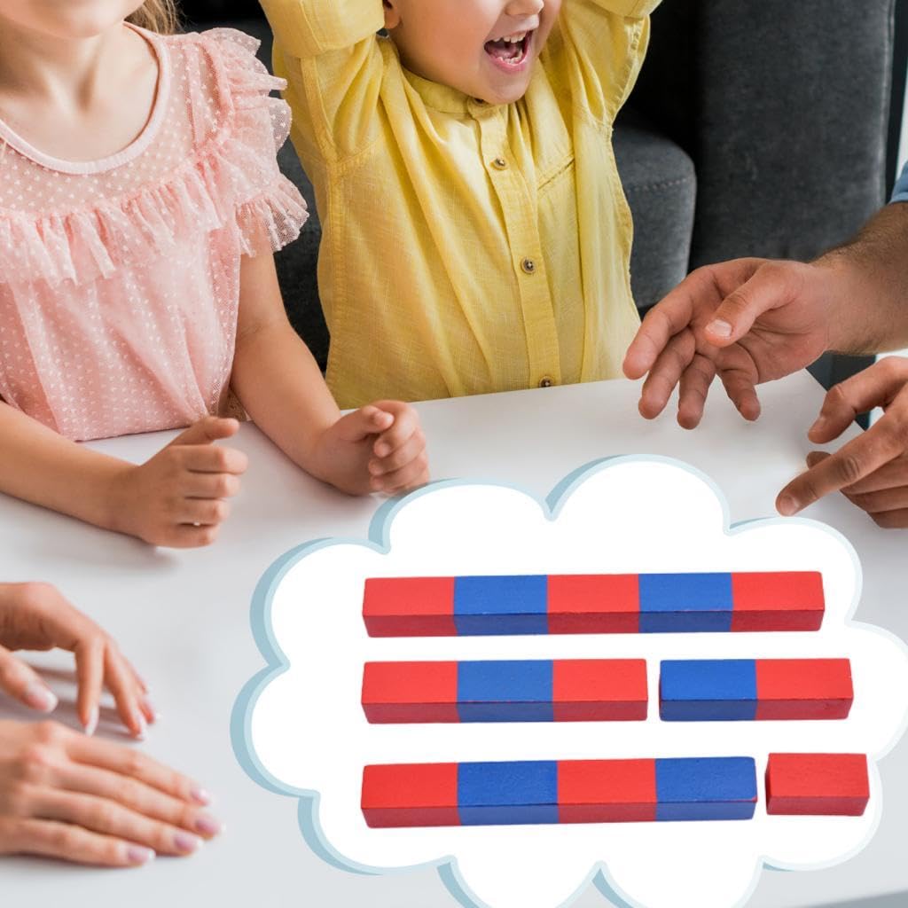 ATORSE Montessori Red Blue Number Rods Count from 1 to 10 Numerical for Holiday - Image 6 thumbnail