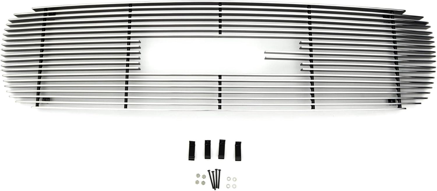T-Rex 21175 Horizontal Aluminum Polished Finish Billet Grille Overlay for GMC Yukon Sierra