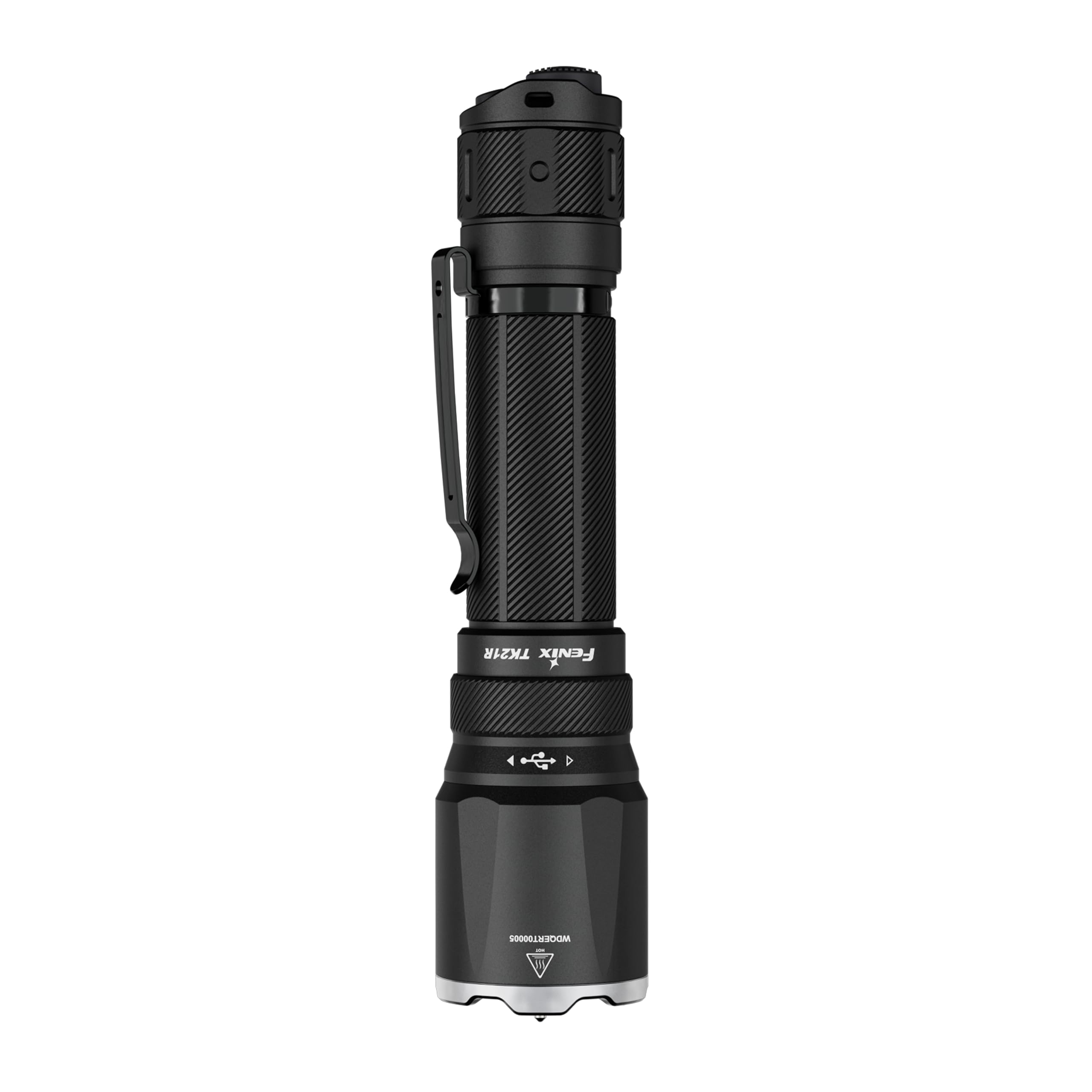 Fenix TK21R - Torcia ricaricabile ad alta potenza per esterni e di sicurezza, 3600 lumen, 480 m, 72+ ore massime, funzionamento a doppio pulsante, batteria di grande capacità, copertura per porta di