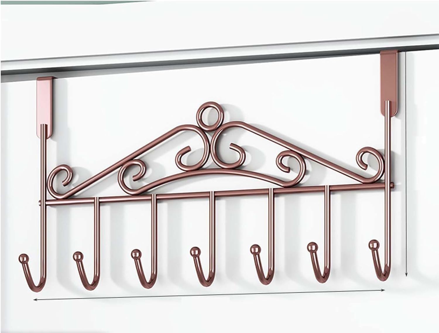 MOPAHCVT Clothing Racks Coat Hook, Wall-Mounted, Suitable for Bathrooms, Bedrooms, and Living Rooms(Brown)