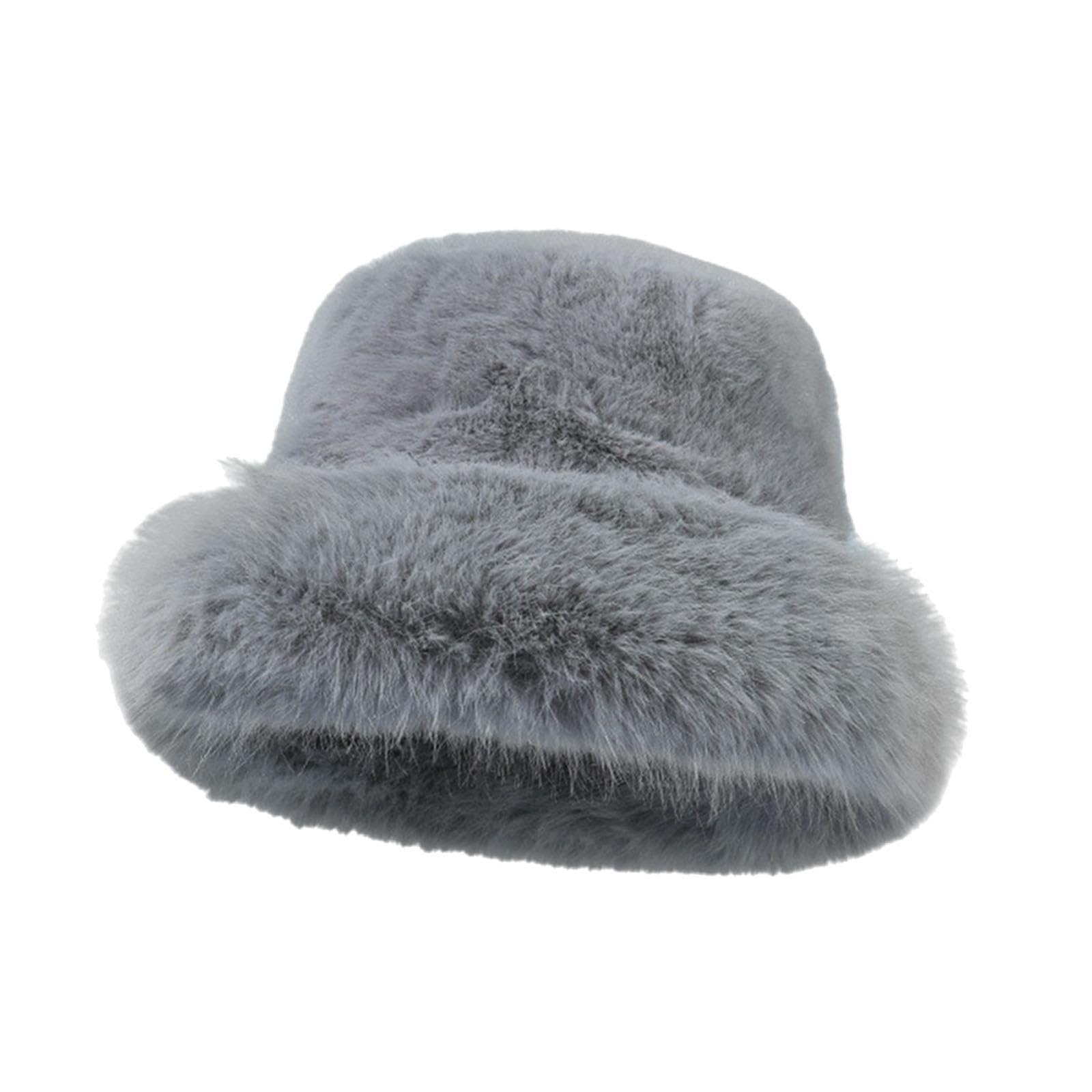 zoomella winter bucket hat cute cossack hat russian hat for motorcycle hiking cycling gray clothing, shoes & accessories|womens accessories|hats
