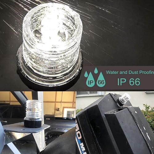 Miniatura 4 de Barco de 3 millas náuticas Todo Alrededor del Anclaje LED Luz de navegación de 360 grados, 10-24 VDC