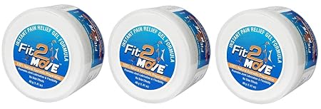 FIT-2-MOVE | Instant Pain Relief Gel | 100% Ayurvedic & Natural | 40gm | Pack Of 3