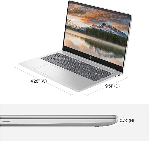 Miniatura 4 de HP Laptops Chromebook 2023 para estudiantes y negocios, computadora HD de 15.6 pulgadas, Intel Pcocessor N200(hasta 3.7 GHz), DDR5 8 GB RAM, 192 GB