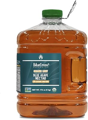 Blue Green Agave Organic Nectar, Light Blue, 176 Ounce