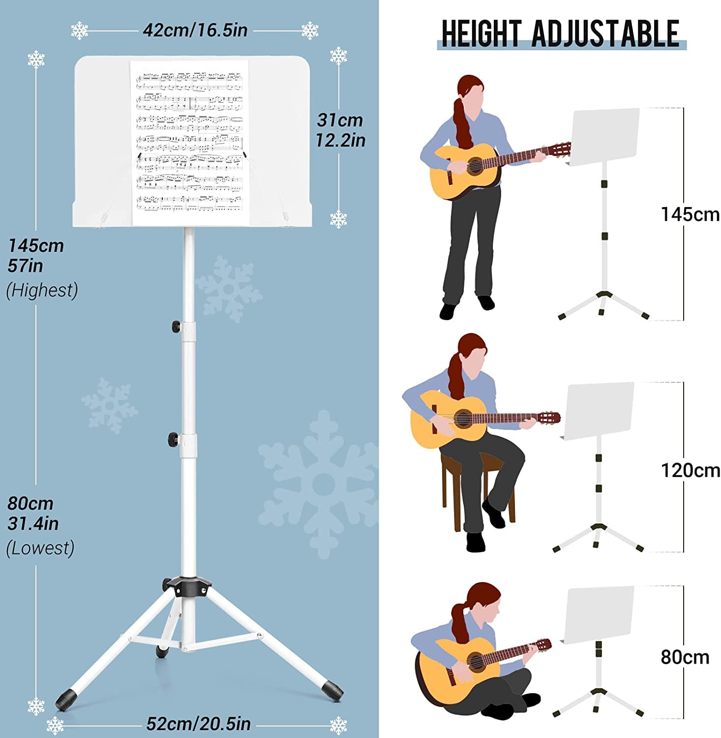 Supporto Treppiede 4in1 KDD - Regolabile Per Proiettori, Laptop E Spartiti Musicali | Fino A 63 Pollici - Foto 4